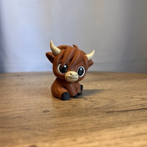 Joseph, a 3D nyomtatott Skót felföldi marha figura - játék & sport - plüssállat & játékfigura - boci, tehén - Meska.hu