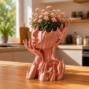 3D nyomtatott virágtartó - kaspó - Meska.hu
