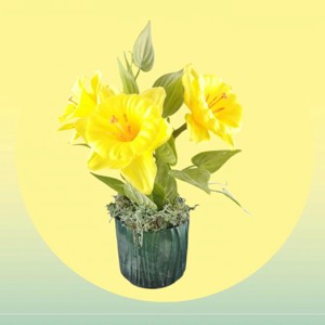 Alkotóművészet- nárciszos asztaldísz, Otthon & Életmód, Dekoráció, Asztal és polc dekoráció, Asztaldísz, , MESKA