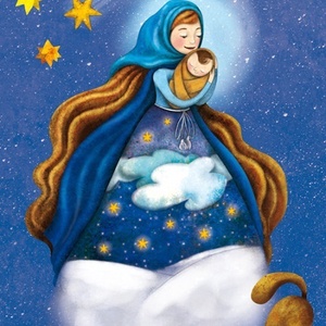 Karácsonynak éjszakáján - Print - művészet - grafika & illusztráció - művészi nyomat - Meska.hu