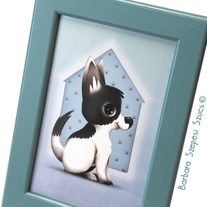 Falikép babaszobába / Kutyus, Otthon & Életmód, Babaszoba, gyerekszoba, Babaszoba kép, Fotó, grafika, rajz, illusztráció, MESKA