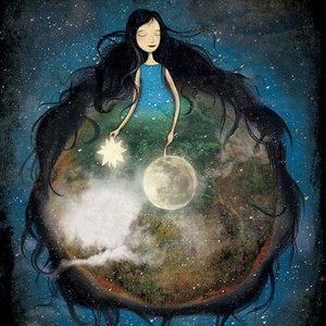 Jön az éj - Print , Otthon & Életmód, Babaszoba, gyerekszoba, Babaszoba kép, Fotó, grafika, rajz, illusztráció, MESKA