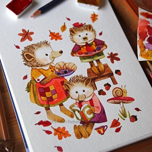 Őszi piknik - Print  - otthon & életmód - babaszoba, gyerekszoba - babaszoba kép - Meska.hu