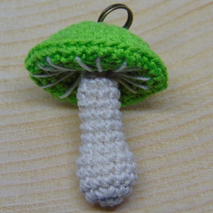 Gomba medál vagy kulcstartó - ékszer - nyaklánc - medál - Meska.hu