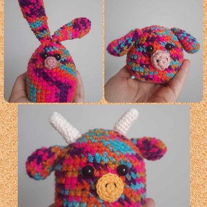 Három horgolt állatka - játék & sport - plüssállat & játékfigura - más figura - Meska.hu