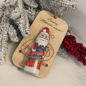 Mikulás ajándék tábla / Festhető karácsonyfadísz, Karácsony, Mikulás, Mikulás ajándékok, Gravírozás, pirográfia, MESKA