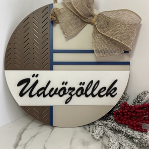 Karácsonyi ajtódísz - Meska.hu