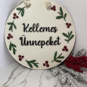 Karácsonyi ajtódísz - Meska.hu