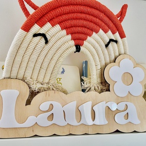 Névtábla / Ajtódísz / Gyerekszoba dekoráció - Meska.hu