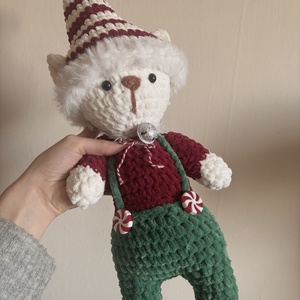 Horgolt Karácsonyi Jegesmedve - játék & sport - plüssállat & játékfigura - más figura - Meska.hu