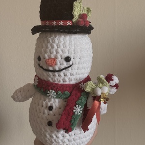  Horgolt Karácsonyi Hóember - játék & sport - plüssállat & játékfigura - más figura - Meska.hu