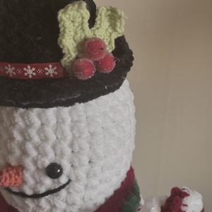  Horgolt Karácsonyi Hóember - játék & sport - plüssállat & játékfigura - más figura - Meska.hu