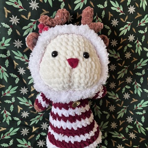 Horgolt Karácsonyi Rénszarvas, Játék & Sport, Plüssállat & Játékfigura, Más figura, Horgolás, MESKA