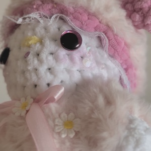 Nyuszi szőrmés maci jelmezben - játék & sport - plüssállat & játékfigura - nyuszi - Meska.hu