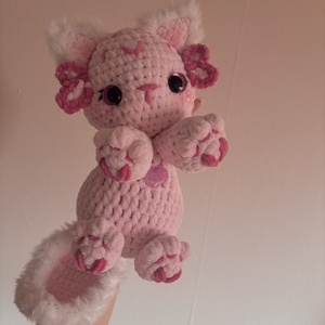 Horgolt Axolot Cica, Játék & Sport, Plüssállat & Játékfigura, Cica, Horgolás, MESKA