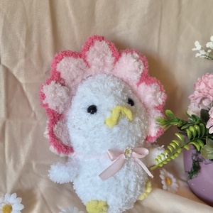 Horgolt Virágos Tavaszi Kacsa - Meska.hu