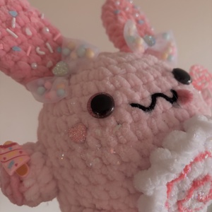 Cukorka Nyuszi Horgolt - játék & sport - plüssállat & játékfigura - nyuszi - Meska.hu