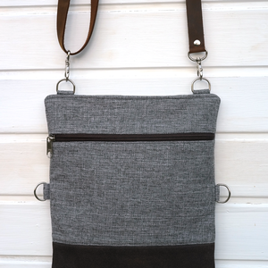 VARIA kollekció - Állítható valódi bőr pántos szaladgálós táska - Meska.hu