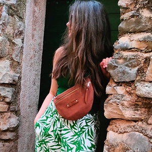Grammicus kollekció - camelbarna oldal - és övtáska/Bum Bag/Fanny Pack/Waist Bag/Belt Bag - Meska.hu