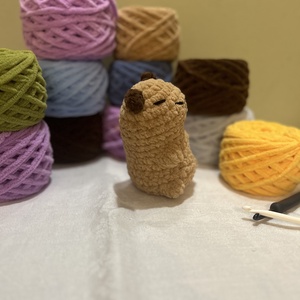 Capybara amigurumi plüss - játék & sport - plüssállat & játékfigura - más figura - Meska.hu