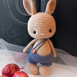 Amigurumi kék nyuszi  - Meska.hu