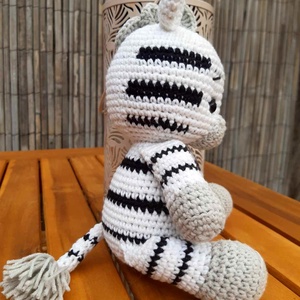 Amigurumi zebra - játék & sport - plüssállat & játékfigura - más figura - Meska.hu
