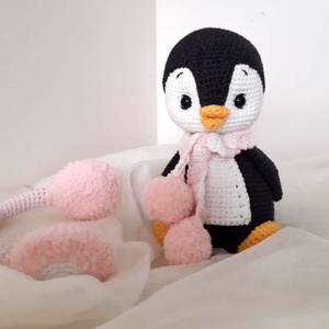 Amigurumi  Pingvin  - játék & sport - plüssállat & játékfigura - plüss mesefigurák - Meska.hu