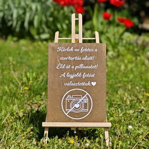 Kérlek, ne fotózz tábla  Esküvői dekoráció - esküvő - dekoráció - tábla & jelzés - Meska.hu