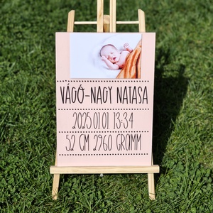 Baba Emlékőrző Tábla, Otthon & Életmód, Babaszoba, gyerekszoba, Babaszoba kép, Fotó, grafika, rajz, illusztráció, MESKA