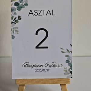 Asztalszám - esküvő - meghívó & kártya - ültetési rend - Meska.hu