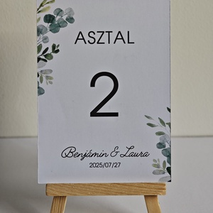 Asztalszám - esküvő - meghívó & kártya - ültetési rend - Meska.hu