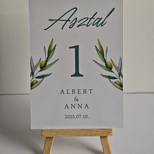 Asztalszám - esküvő - meghívó & kártya - ültetési rend - Meska.hu