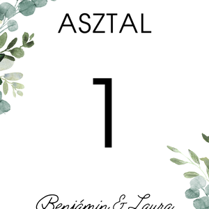 Asztalszám - esküvő - meghívó & kártya - ültetési rend - Meska.hu