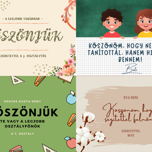 Köszönőkártya tanároknak , Otthon & Életmód, Papír, írószer, Ajándékozás kellékei, Képeslap, üdvözlőlap, Fotó, grafika, rajz, illusztráció, MESKA