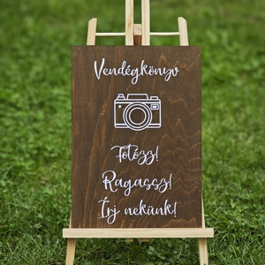Vendégkönyv tábla - esküvő - dekoráció - tábla & jelzés - Meska.hu