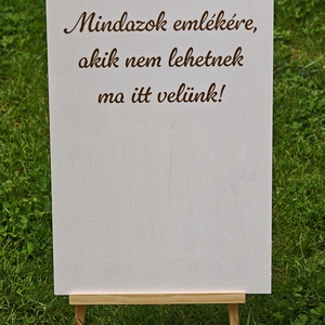 Esküvői emléktábla  Mindazok emlékére - esküvő - dekoráció - tábla & jelzés - Meska.hu