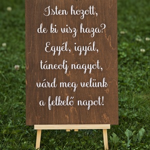 Esküvői tábla - Isten hozott - esküvő - dekoráció - tábla & jelzés - Meska.hu