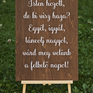 Esküvői tábla - Isten hozott - esküvő - dekoráció - tábla & jelzés - Meska.hu
