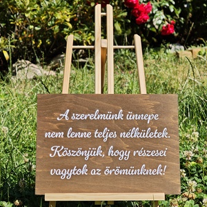 Esküvői tábla, Esküvő, Dekoráció, Tábla & Jelzés, Fotó, grafika, rajz, illusztráció, MESKA