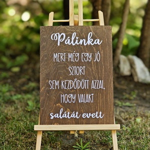 Humoros tábla esküvőre  Pálinka, mert... - Meska.hu