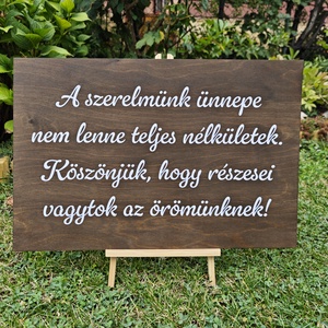 Esküvői tábla - esküvő - dekoráció - tábla & jelzés - Meska.hu