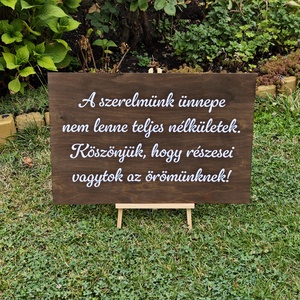 Esküvői tábla, Esküvő, Dekoráció, Tábla & Jelzés, Fotó, grafika, rajz, illusztráció, MESKA
