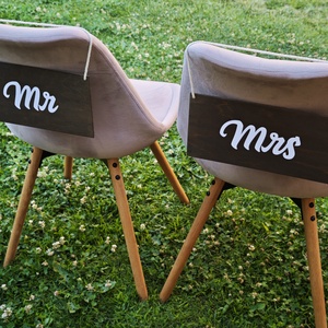 Esküvői táblaszett  Mr és Mrs - esküvő - dekoráció - tábla & jelzés - Meska.hu