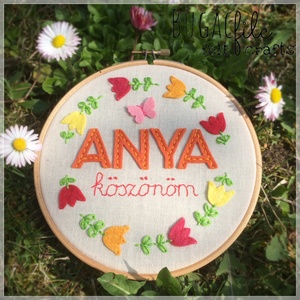 Anyák napi tulipános keretes dísz - Meska.hu