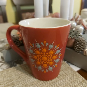 Porcelánbögrék pontfestéssel díszítve - otthon & életmód - konyhafelszerelés, tálalás - tálalás - bögre & csésze - Meska.hu