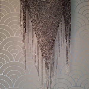 Kézzel kötött alkalmi kendő - esküvő - ruha - vállfa - Meska.hu