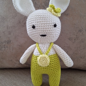 Horgolt nyuszi - játék & sport - plüssállat & játékfigura - nyuszi - Meska.hu