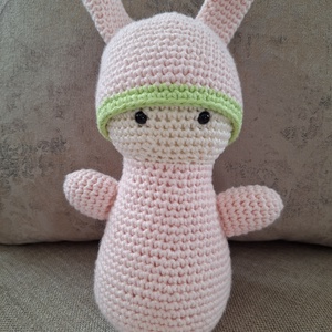 Horgolt Waldorf nyuszi - játék & sport - plüssállat & játékfigura - nyuszi - Meska.hu