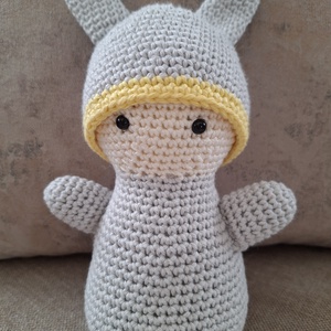 Horgolt Waldorf nyuszi - játék & sport - plüssállat & játékfigura - nyuszi - Meska.hu