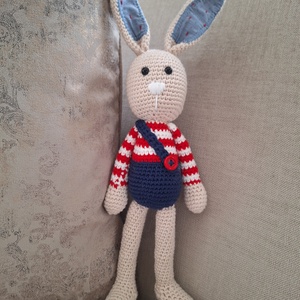 Horgolt nyuszifiú, Játék & Sport, Plüssállat & Játékfigura, Nyuszi, , MESKA